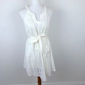 Tracy Reese White Eyelet summer Dress sz S Small